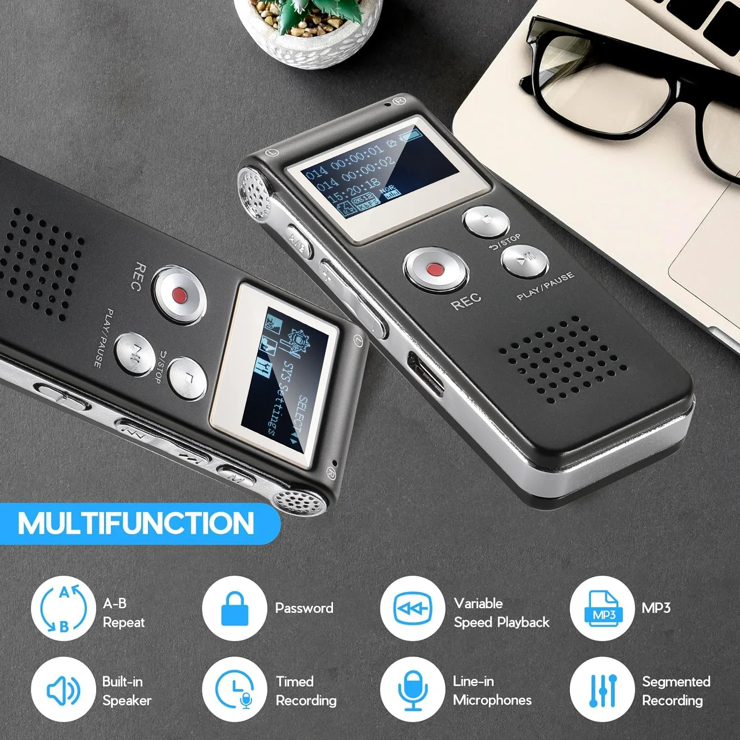 Voice Recorder Voice Activated Mini Recorder for Lectures - Image 5