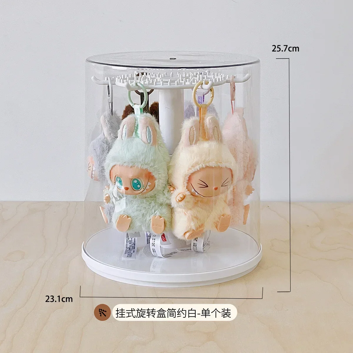 Display Case Transparent Rotating Plush Figure Stand Collector Display, Fall 2025 Dustproof Gift Idea - Image 6