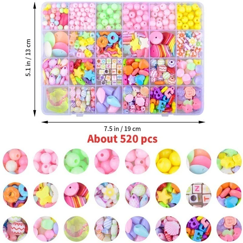 DIY Bead Craft Jewelry Making Kit for Girls - Creative Pearl Beads Set for Bracelets, Rings, and Necklaces - Image 9