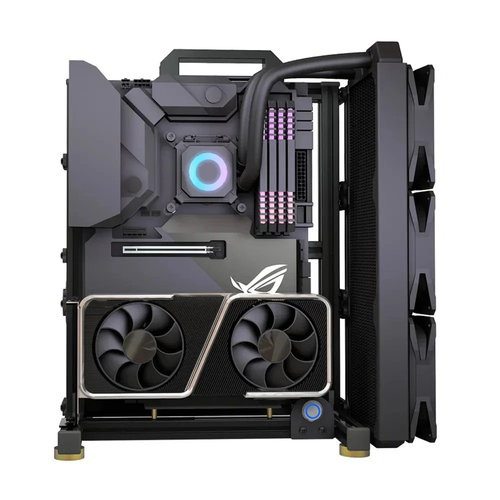 Open Frame PC Case Modular ATX MATX ITX Aluminum Rack - Image 10