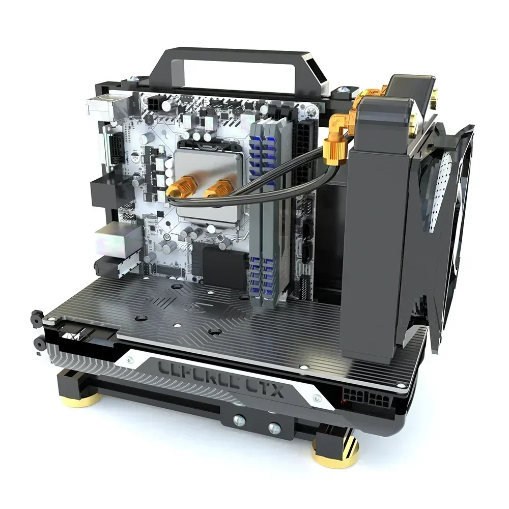 Open Frame ATX PC Case Rack Modular Water Air Cooling - Image 3