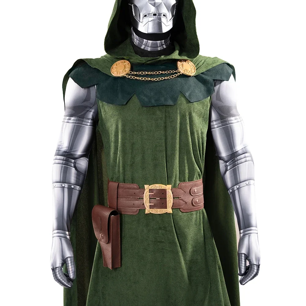 Doctor Doom Cosplay Costume Set Cloak Mask Halloween 2025 - Image 11