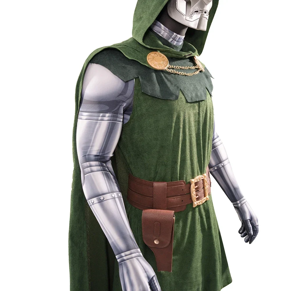 Doctor Doom Cosplay Costume Set Cloak Mask Halloween 2025 - Image 4