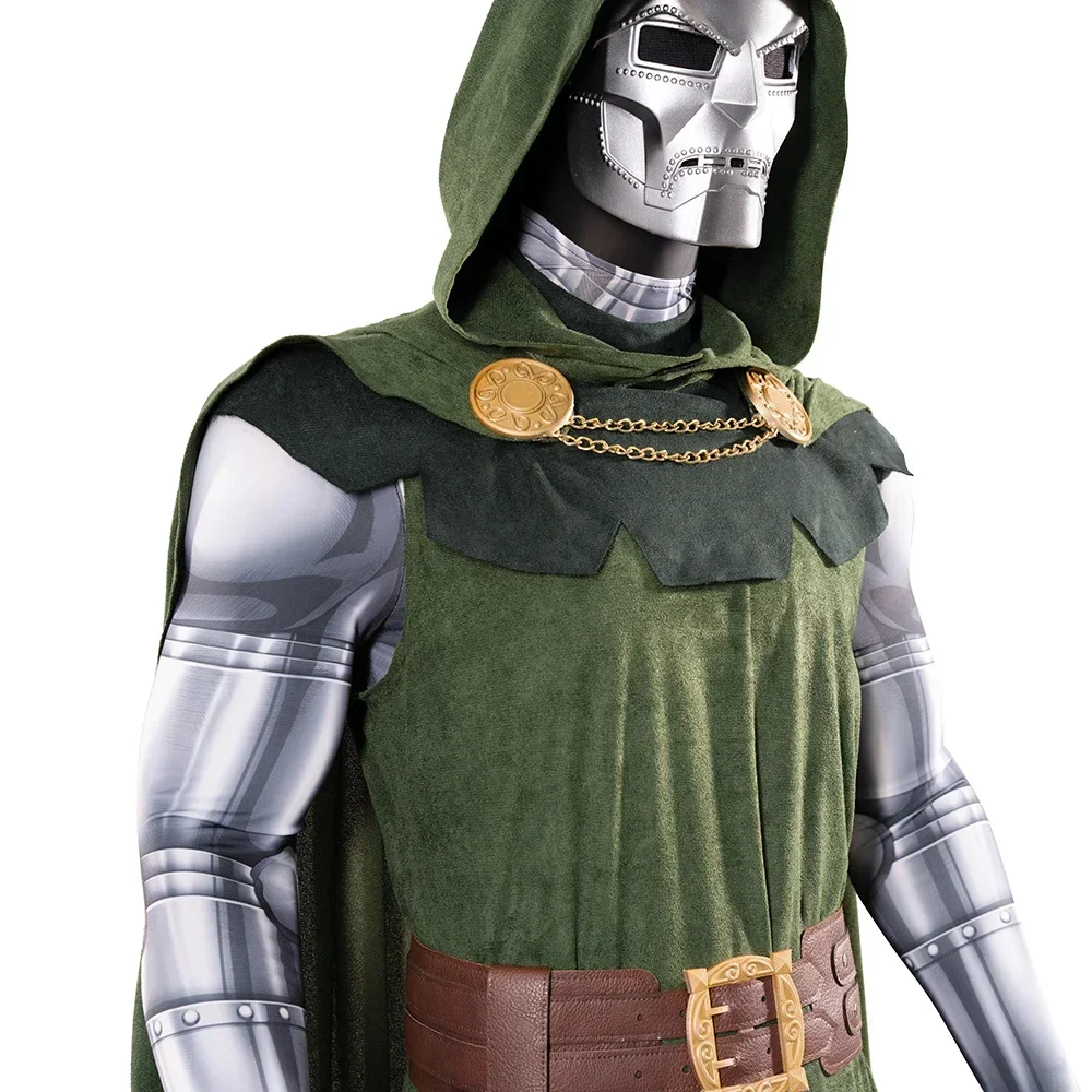 Doctor Doom Cosplay Costume Set Cloak Mask Halloween 2025 - Image 9