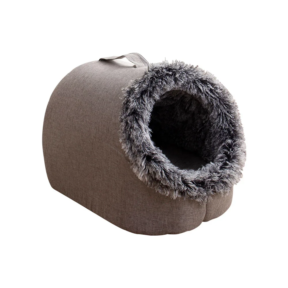 Dog Bed Self Warming Cave Pet Bed Indoor Sleeping Tent Winter 2025 Cozy Plush Nest For Small To Medium Pets