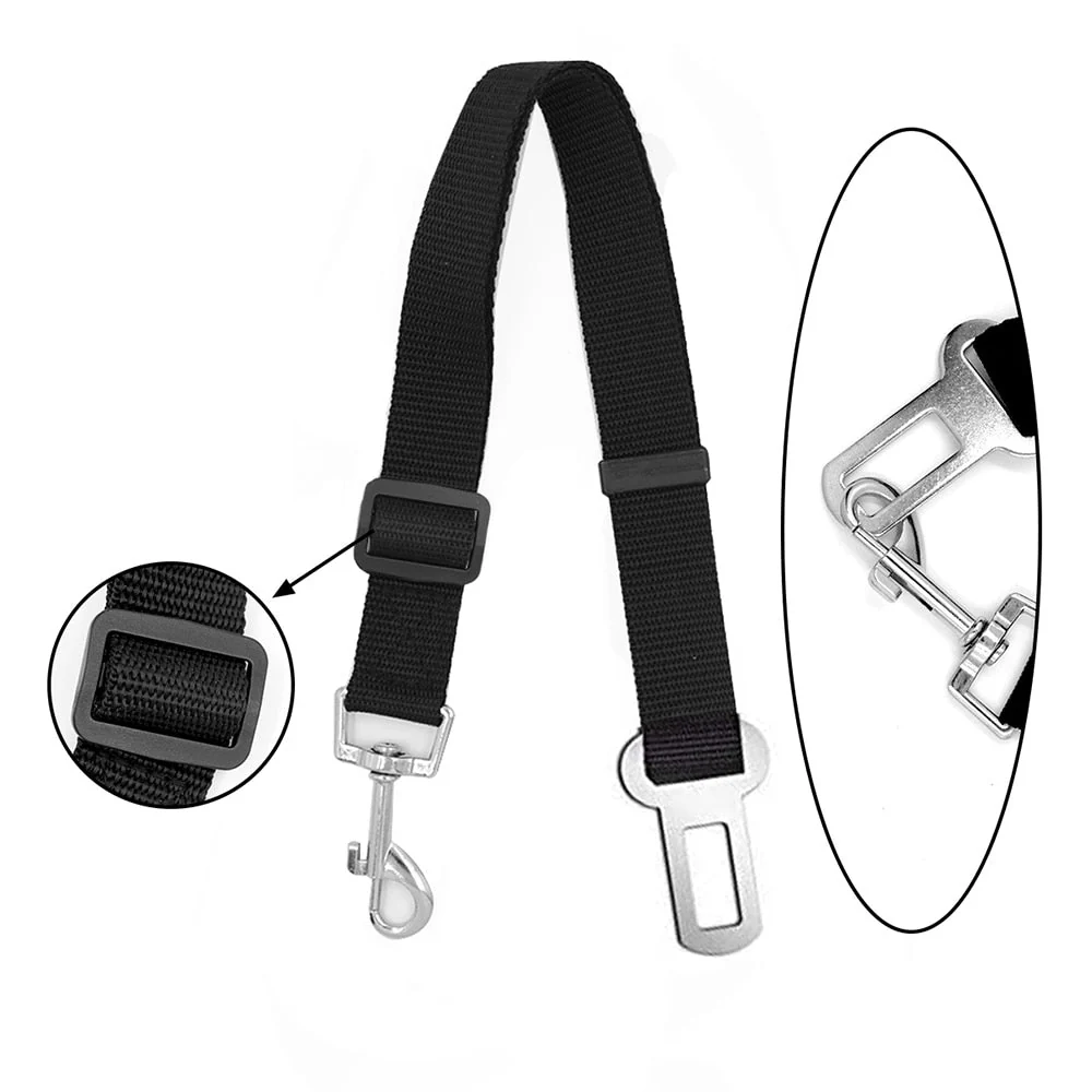 Dog Car Seat Belt Adjustable Nylon Restraint for Pets Safe Travel Fall 2025 Road Trip - Image 3