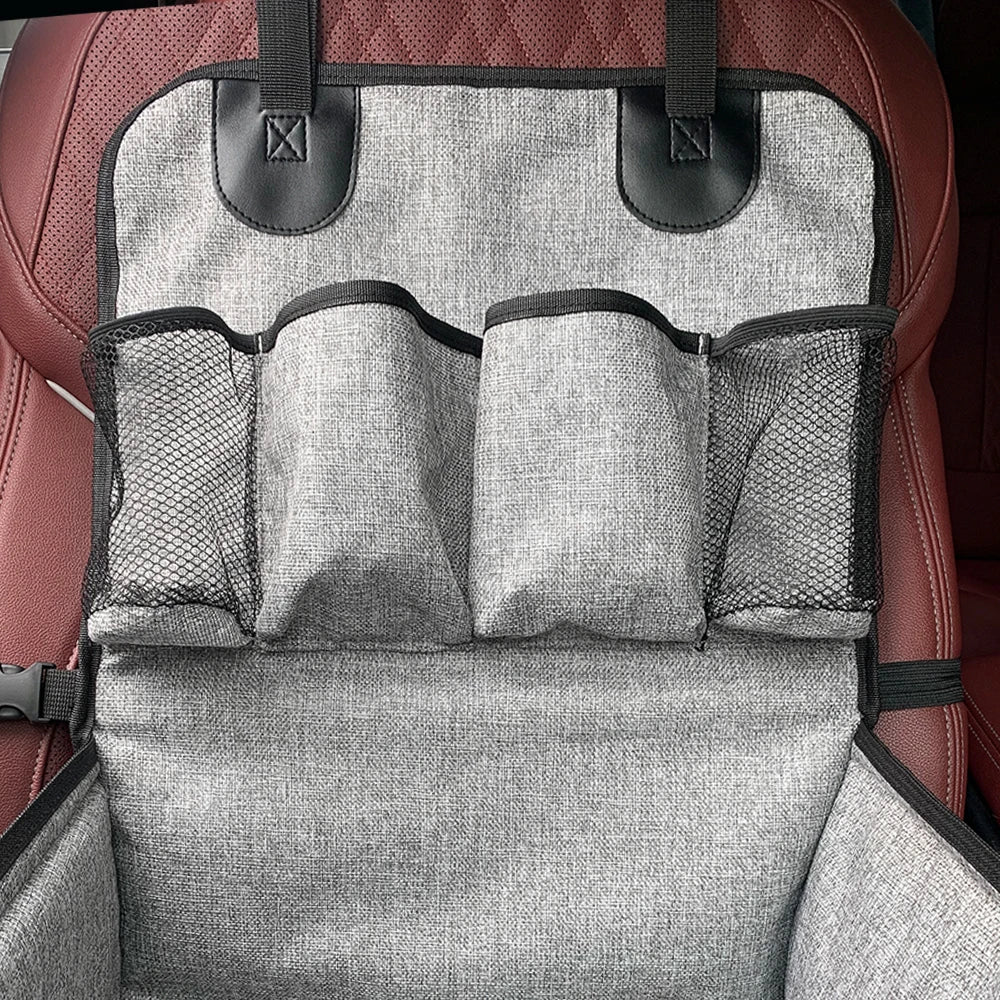 Dog Car Seat - Puppy Booster Seat for Front Seat, Storage Pockets for Small to Medium Dogs - Image 6