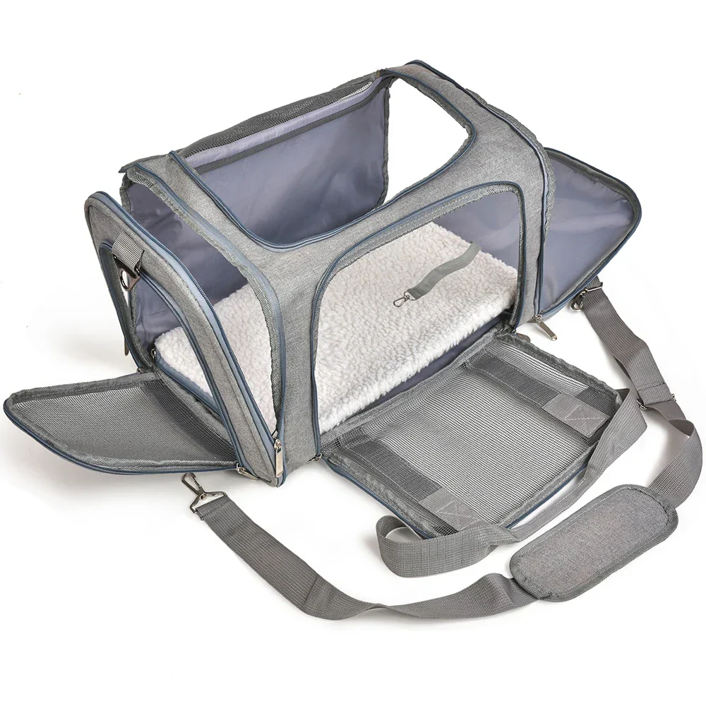 Dog Carrier Soft Side Backpack Pet Carrier Airline Approved Travel 2025 Breathable Hands Free Comfort - Image 2