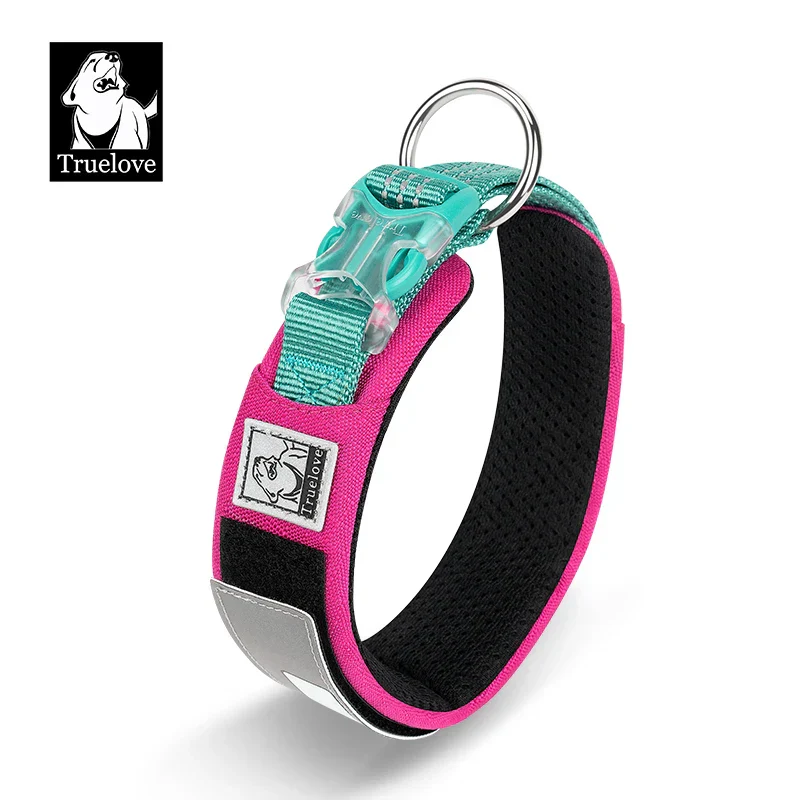Dog Collar Reflective Personalized Padded Collar Large Dogs Night Walk Fall 2025 Breathable Quick Release Safety - Image 10