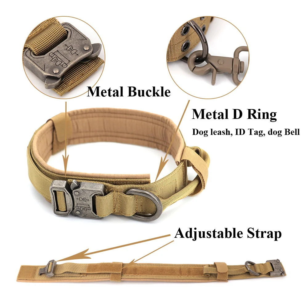 Dog Collar Tactical K9 With Patch Panel Top Handle Training And Control Fall 2025 - Image 11