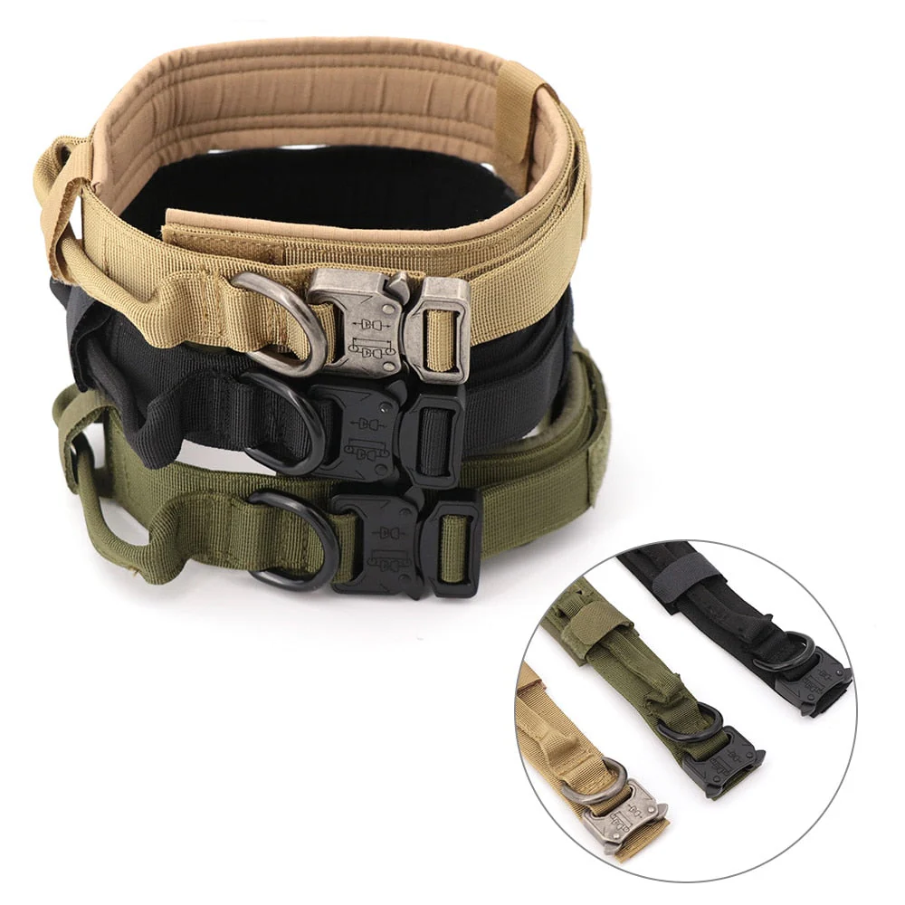 Dog Collar Tactical K9 With Patch Panel Top Handle Training And Control Fall 2025 - Image 12