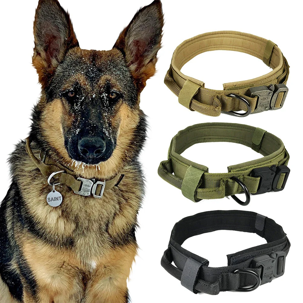 Dog Collar Tactical K9 With Patch Panel Top Handle Training And Control Fall 2025 - Image 7