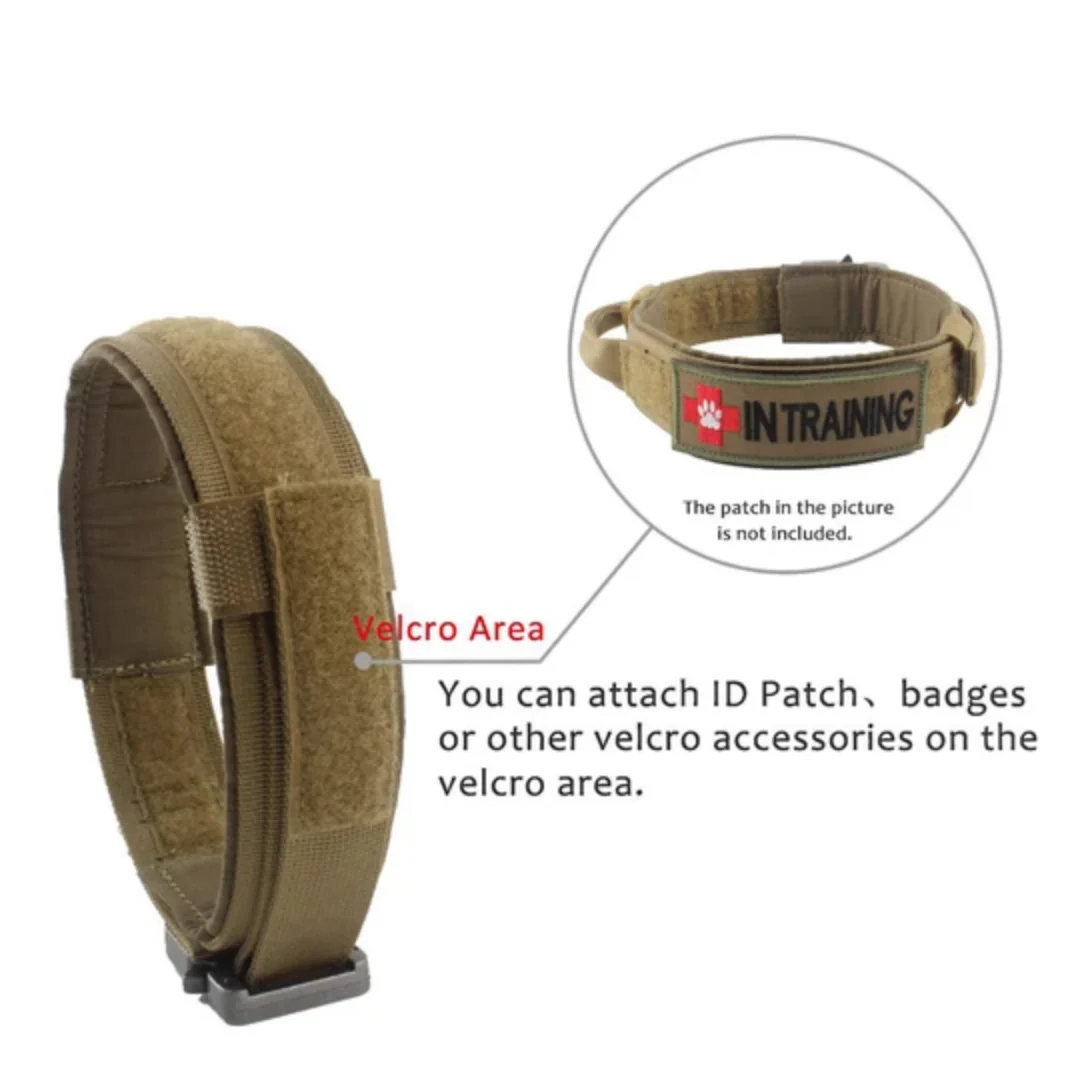Dog Collar Tactical K9 With Patch Panel Top Handle Training And Control Fall 2025 - Image 8