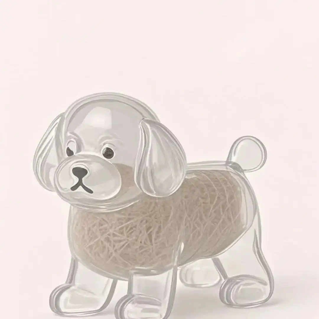 Dog Hair Keepsake Keychain Pendant Clear Resin Charm - Image 18