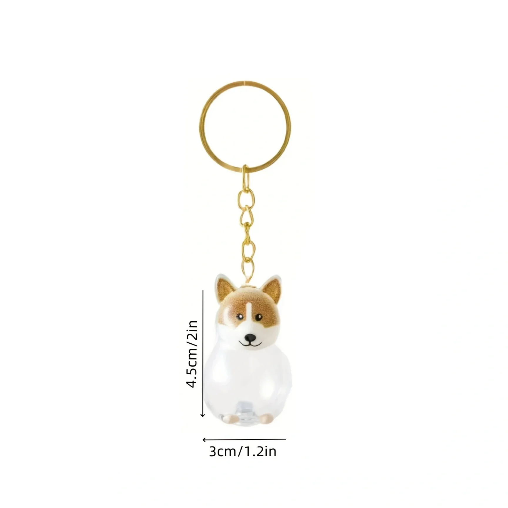 Dog Hair Keepsake Keychain Pendant Clear Resin Charm - Image 19