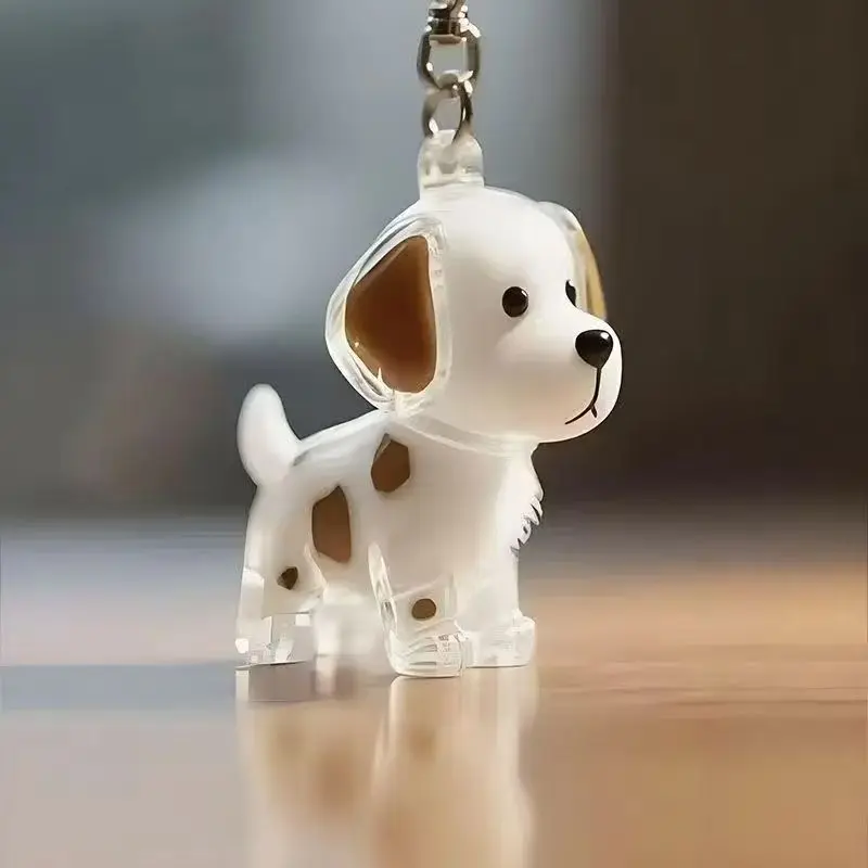 Dog Hair Keepsake Keychain Pendant Clear Resin Charm - Image 20