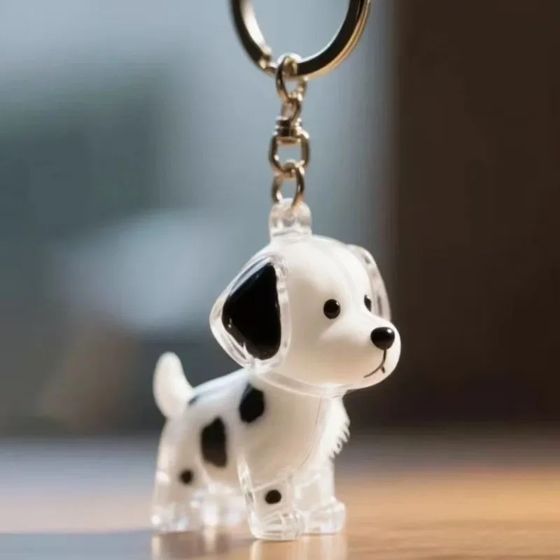 Dog Hair Keepsake Keychain Pendant Clear Resin Charm - Image 27