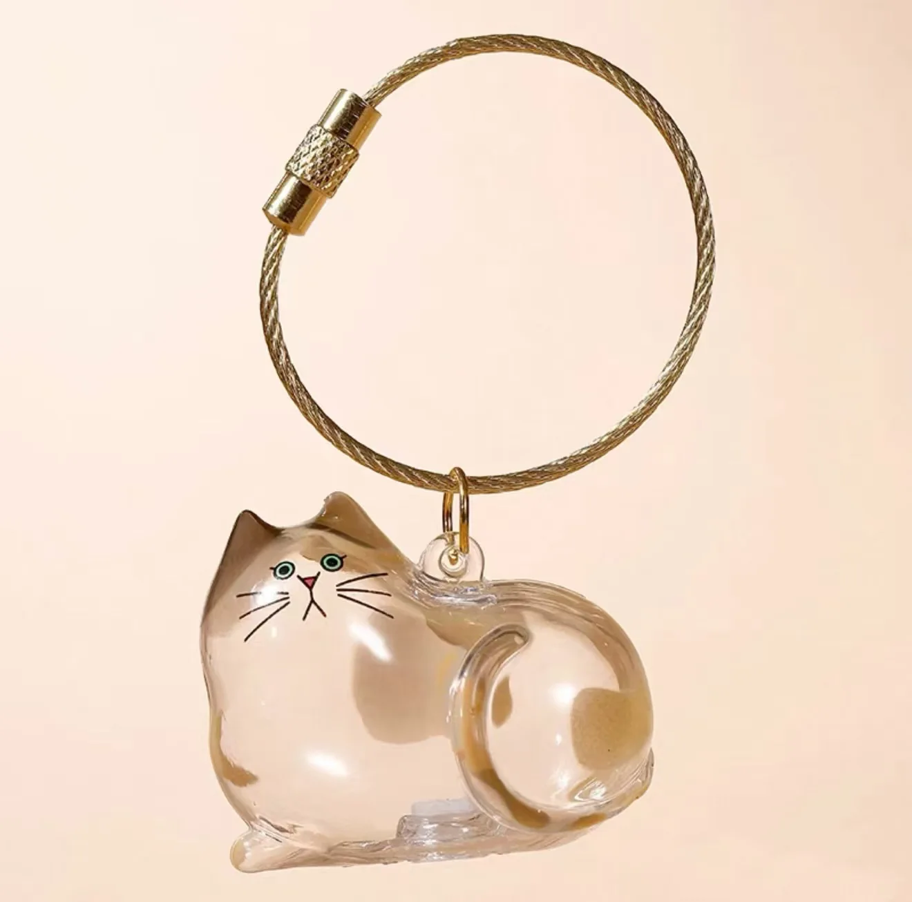Dog Hair Keepsake Keychain Pendant Clear Resin Charm - Image 31