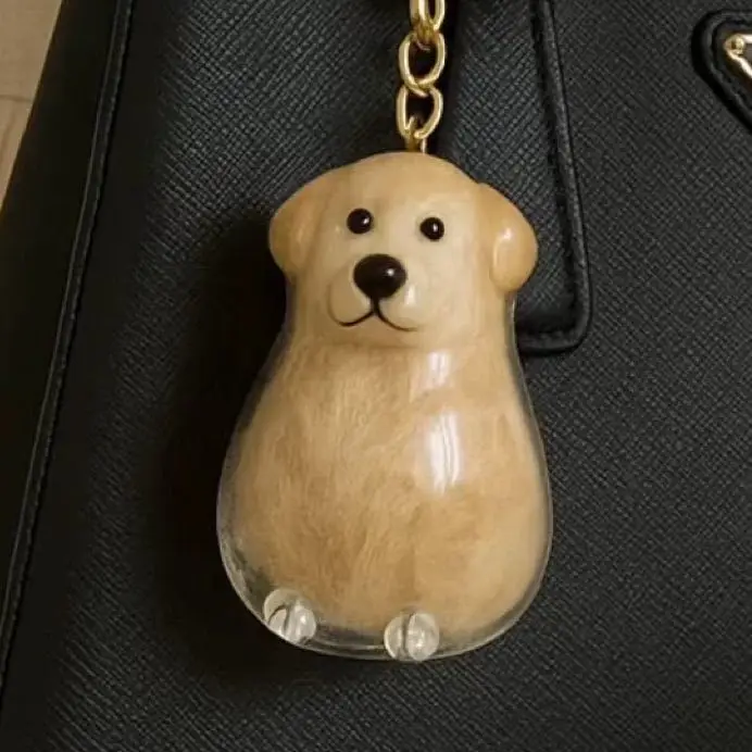 Dog Hair Keepsake Keychain Pendant Clear Resin Charm - Image 33