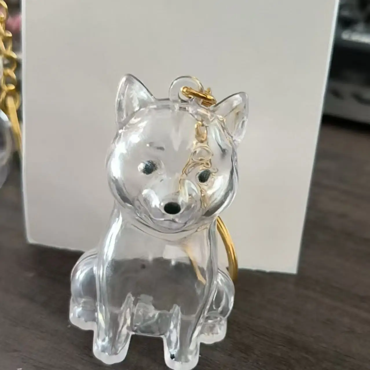 Dog Hair Keepsake Keychain Pendant Clear Resin Charm - Image 34