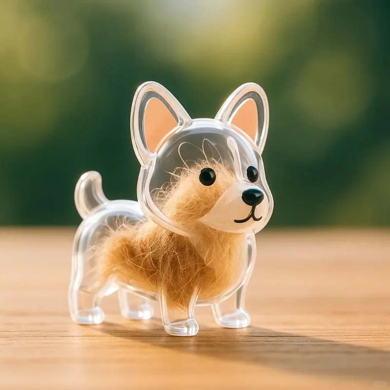 Dog Hair Keepsake Keychain Pendant Clear Resin Charm - Image 38
