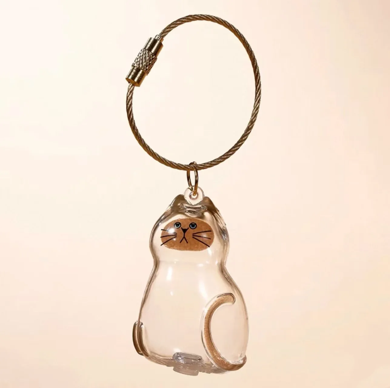 Dog Hair Keepsake Keychain Pendant Clear Resin Charm - Image 9