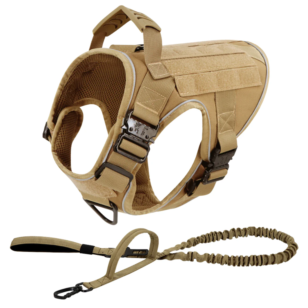 Dog Harness No-Pull Tactical Front Clip With 4 Quick-Release Buckles Reflective Strips Top Handle Fall 2025 - Image 33