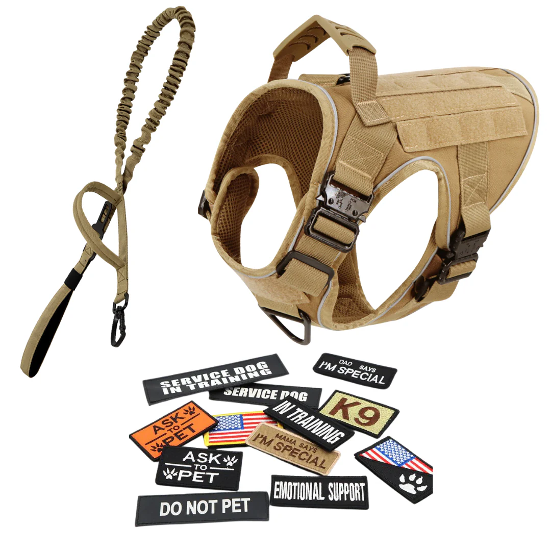 Dog Harness No-Pull Tactical Front Clip With 4 Quick-Release Buckles Reflective Strips Top Handle Fall 2025 - Image 36