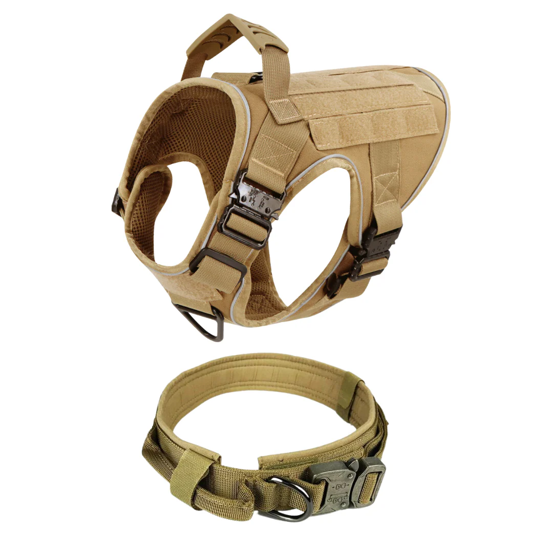 Dog Harness No-Pull Tactical Front Clip With 4 Quick-Release Buckles Reflective Strips Top Handle Fall 2025 - Image 38