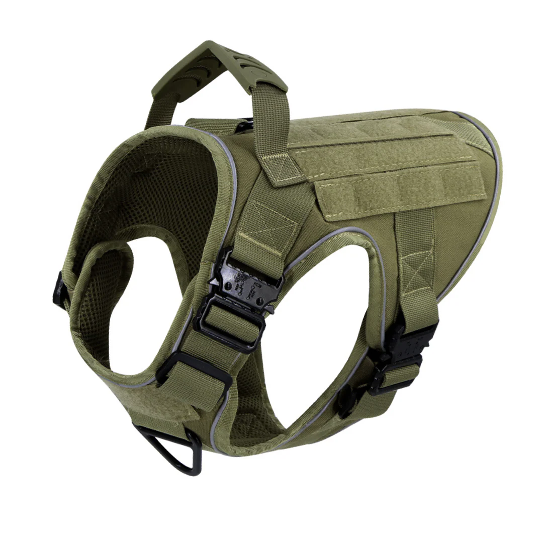 Dog Harness No-Pull Tactical Front Clip With 4 Quick-Release Buckles Reflective Strips Top Handle Fall 2025 - Image 41