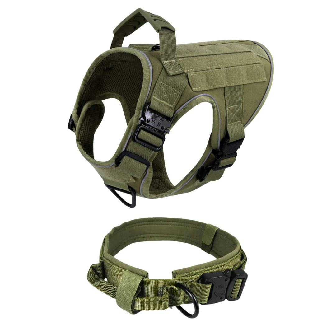 Dog Harness No-Pull Tactical Front Clip With 4 Quick-Release Buckles Reflective Strips Top Handle Fall 2025 - Image 48