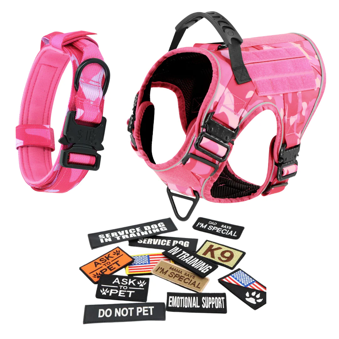 Dog Harness No-Pull Tactical Front Clip With 4 Quick-Release Buckles Reflective Strips Top Handle Fall 2025 - Image 60