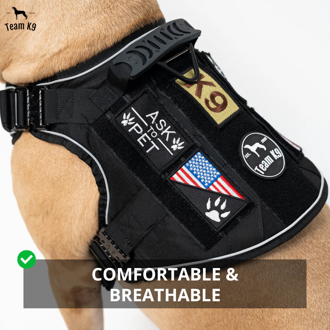 Dog Harness No-Pull Tactical Front Clip With 4 Quick-Release Buckles Reflective Strips Top Handle Fall 2025 - Image 68