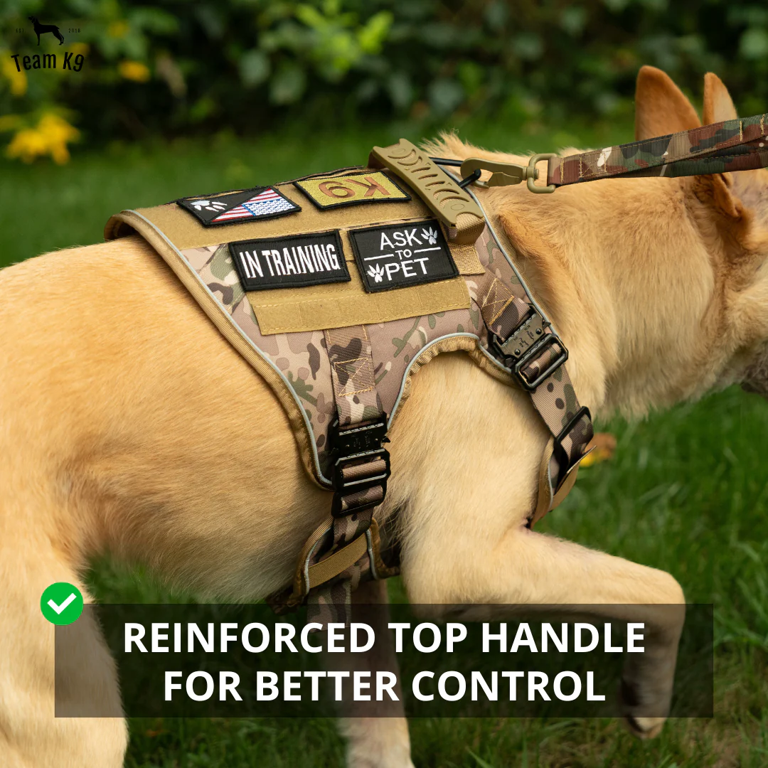 Dog Harness No-Pull Tactical Front Clip With 4 Quick-Release Buckles Reflective Strips Top Handle Fall 2025 - Image 71