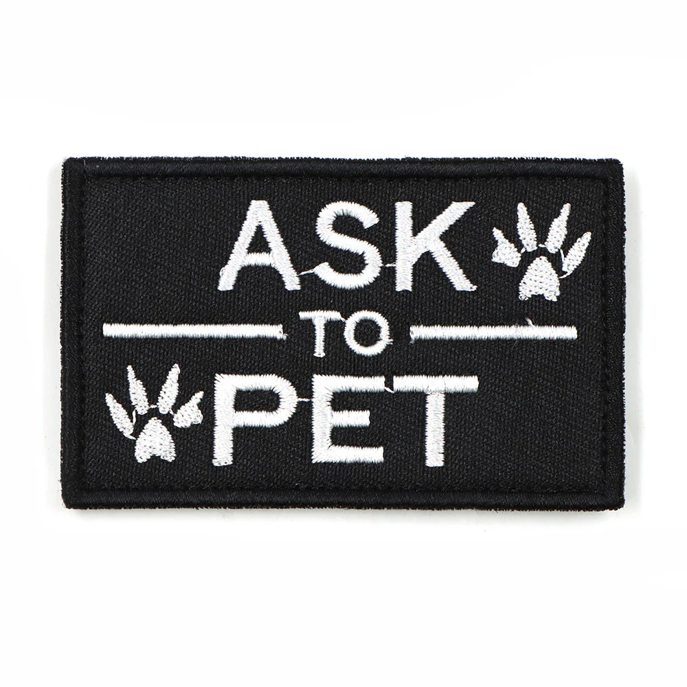 Dog Harness Patches Set 12 Hook And Loop Patches For Harnesses Do Not Pet Service In Training USA Flag Fall 2025 Gift - Image 16