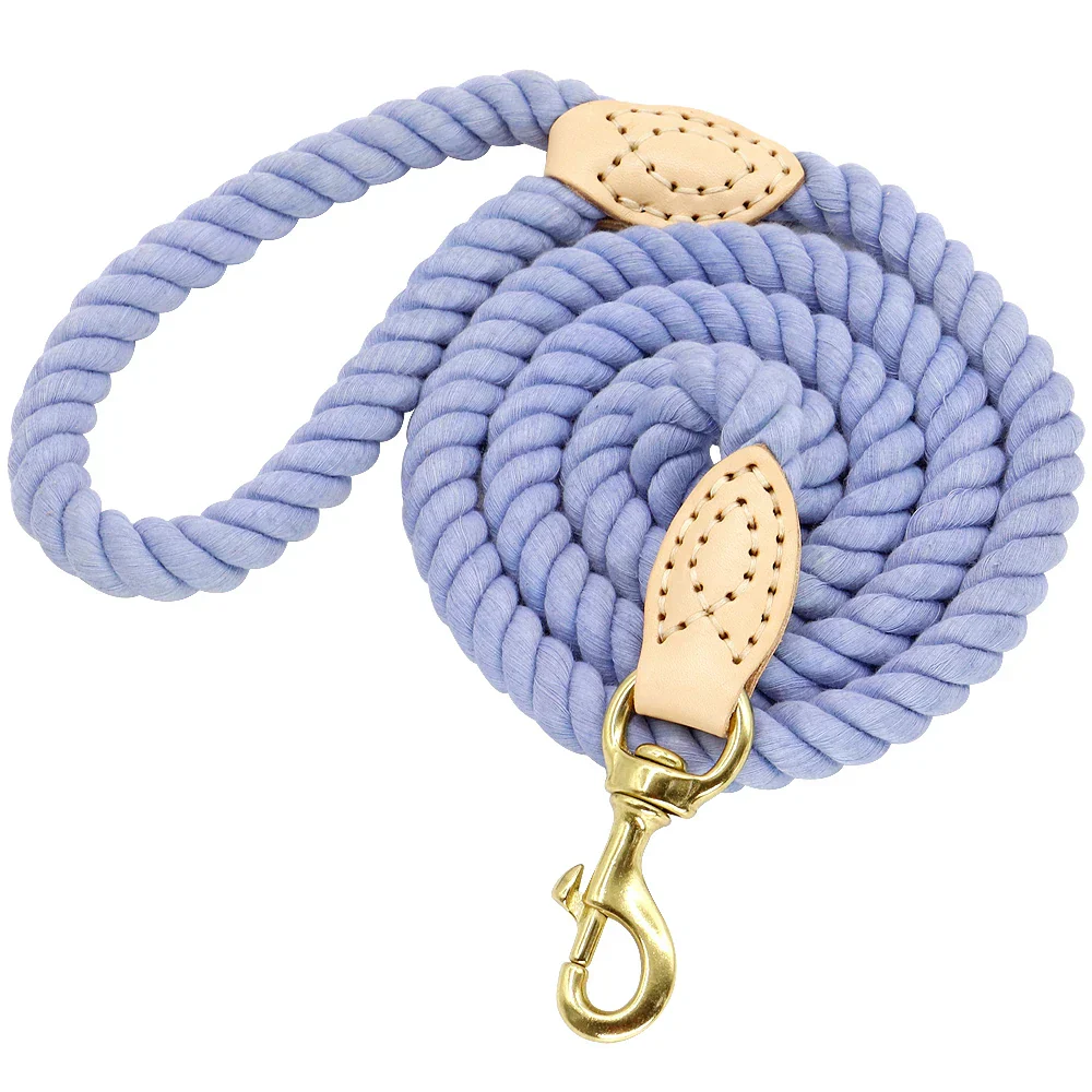 Dog Leash Rope Nylon Heavy Duty Walking Lead Hiking Training Fall 2025 Comfortable Leather Wrapped Grip - Image 10