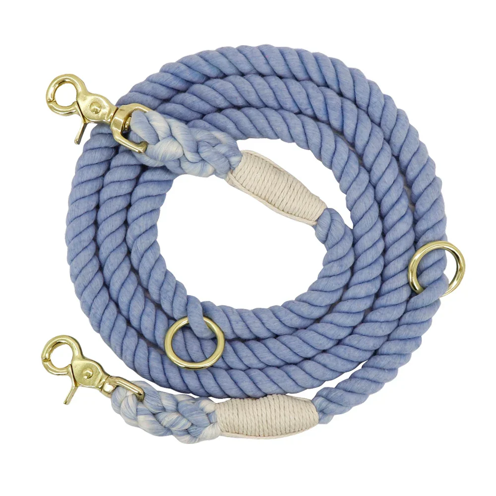 Dog Leash Rope Nylon Heavy Duty Walking Lead Hiking Training Fall 2025 Comfortable Leather Wrapped Grip - Image 12