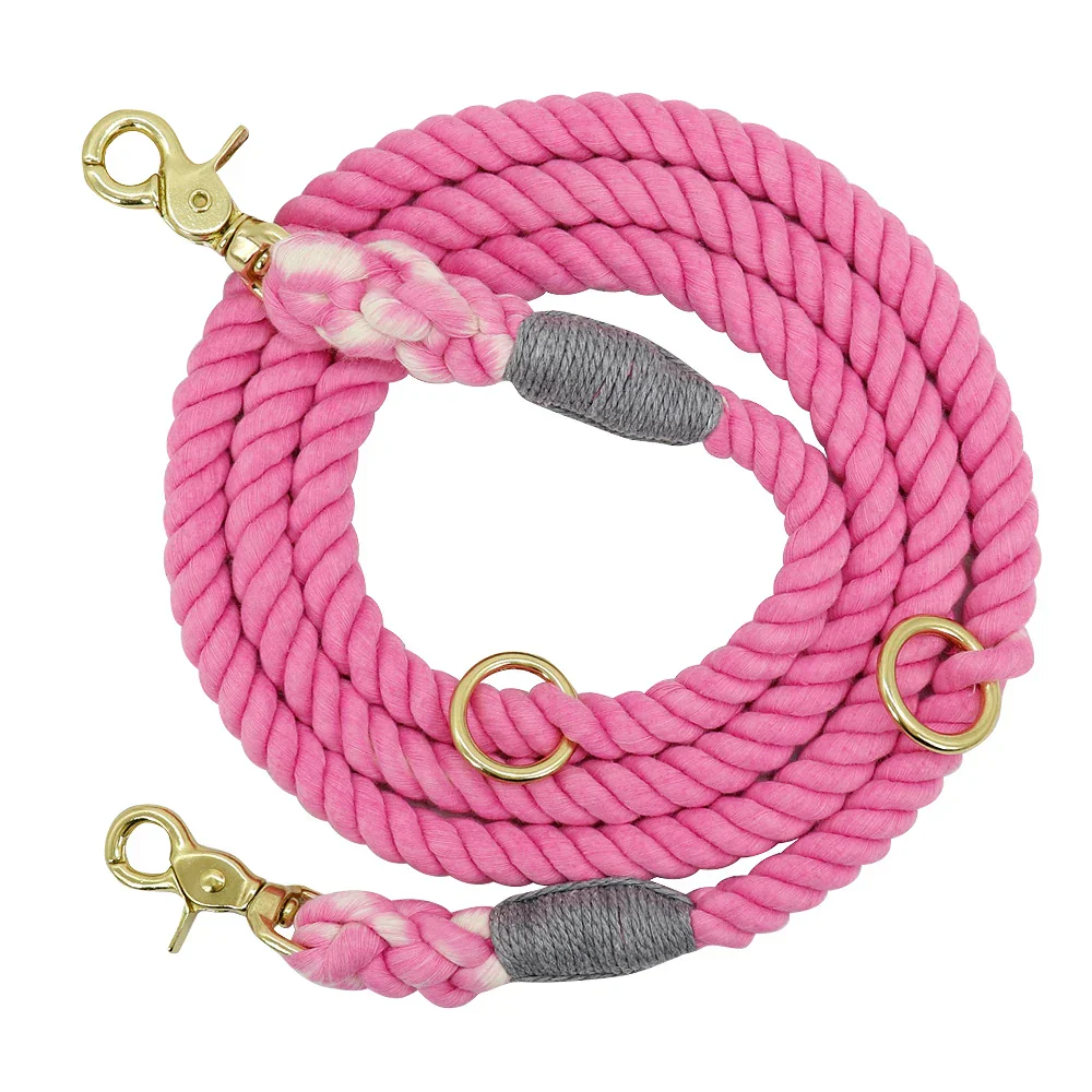 Dog Leash Rope Nylon Heavy Duty Walking Lead Hiking Training Fall 2025 Comfortable Leather Wrapped Grip - Image 8