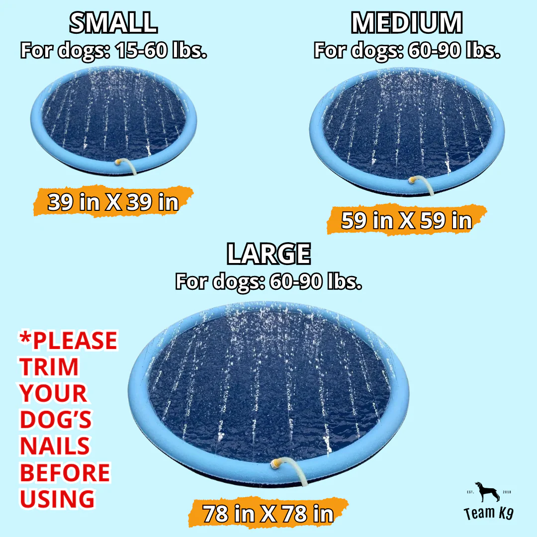 Dog Splash Pad Inflatable Fountain For Pets Summer 2025 Backyard Water Toy Non Slip Portable - Image 2