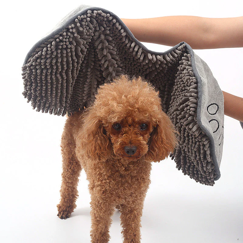 Dog Towel Wrap With Hand Pockets Quick Dry Microfiber For Pets Soft Absorbent Bath Wrap Fall 2025 Cozy Gift - Image 11