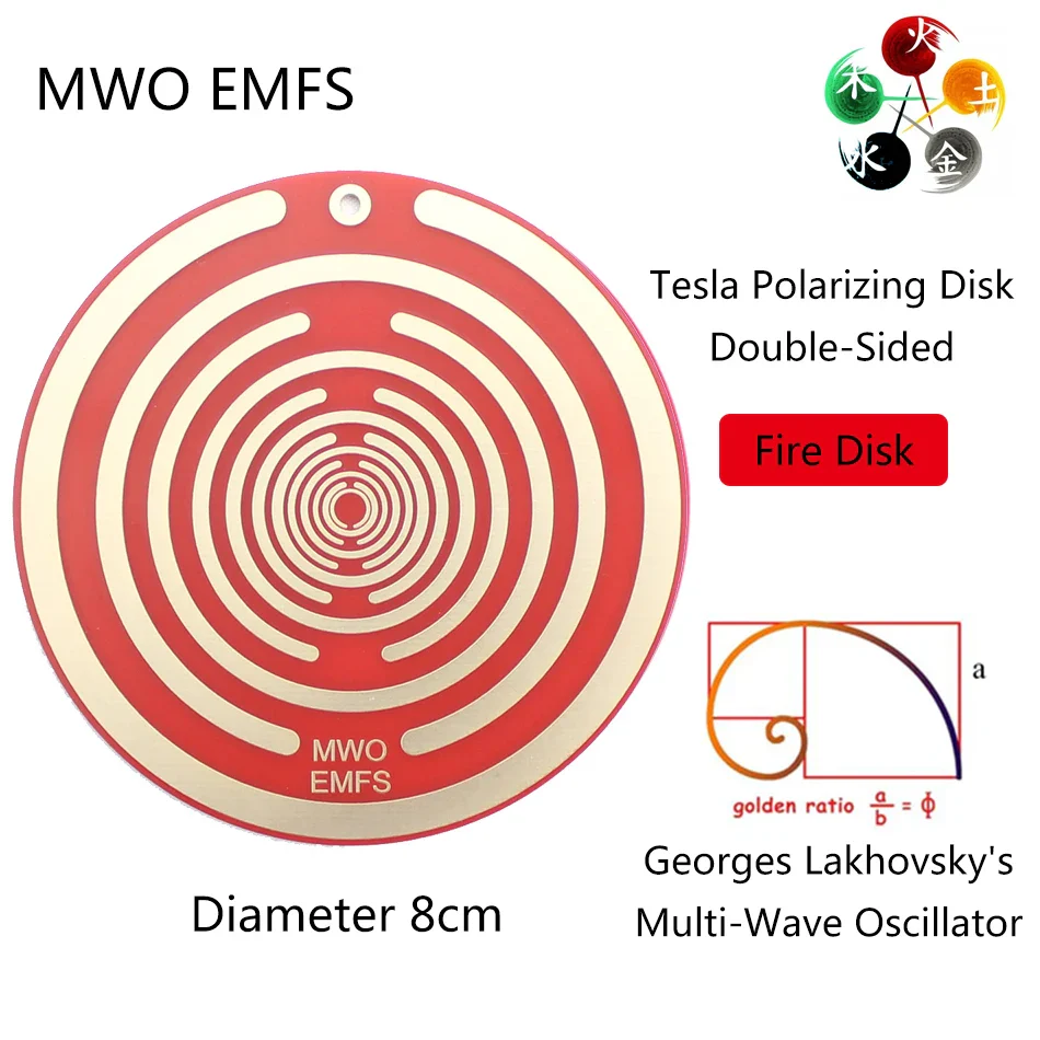 Double-Sided Polarizing Disk for Electromagnetic Radiation Protection and Pain Relief, Portable Non-Toxic Design - Image 6