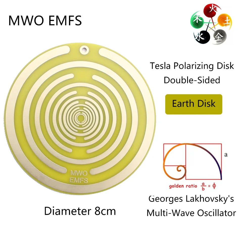 Double-Sided Polarizing Disk for Electromagnetic Radiation Protection and Pain Relief, Portable Non-Toxic Design - Image 7