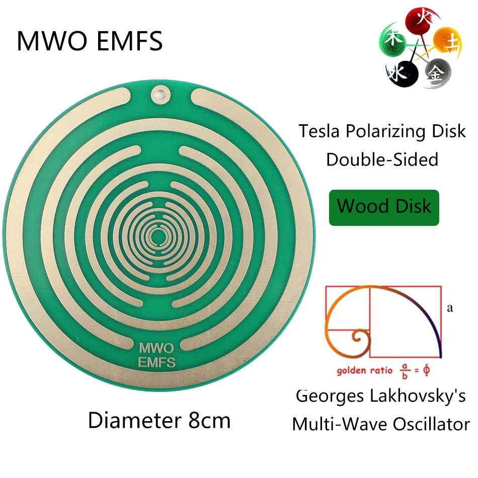Double-Sided Polarizing Disk for Electromagnetic Radiation Protection and Pain Relief, Portable Non-Toxic Design - Image 8