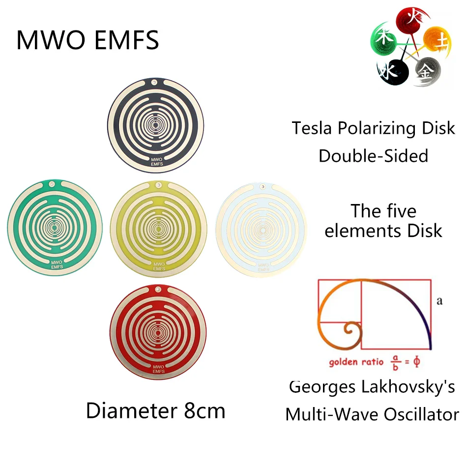 Double-Sided Polarizing Disk for Electromagnetic Radiation Protection and Pain Relief, Portable Non-Toxic Design - Image 9