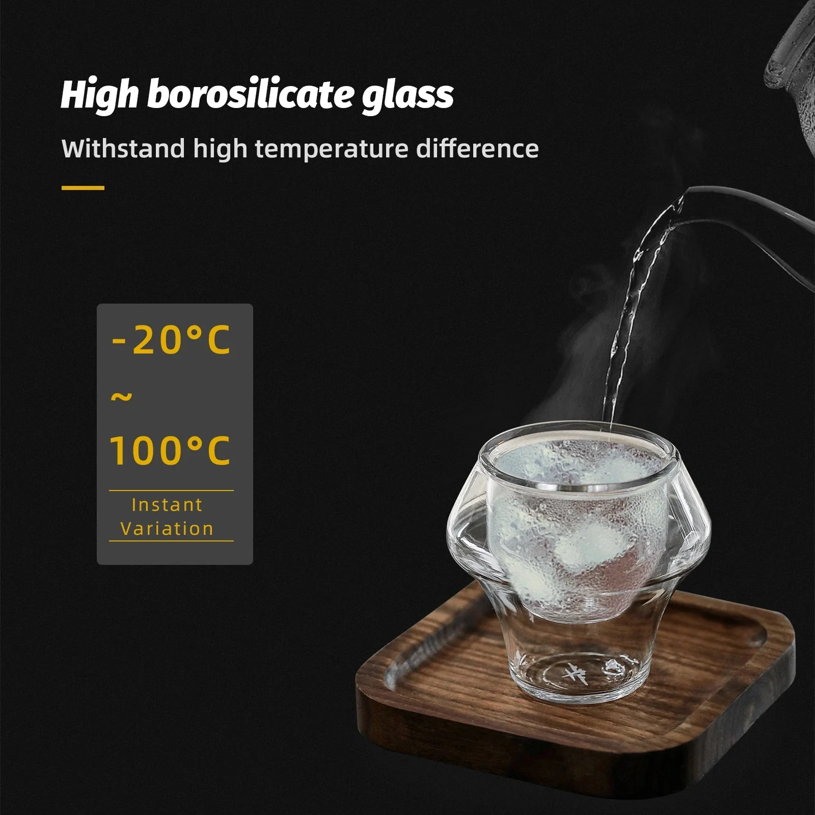 Double Wall Glass Espresso Cup Anti Scald Reusable Tea Mug Shot Glass, TikTok Viral Fall 2025 Artful Serving - Image 3