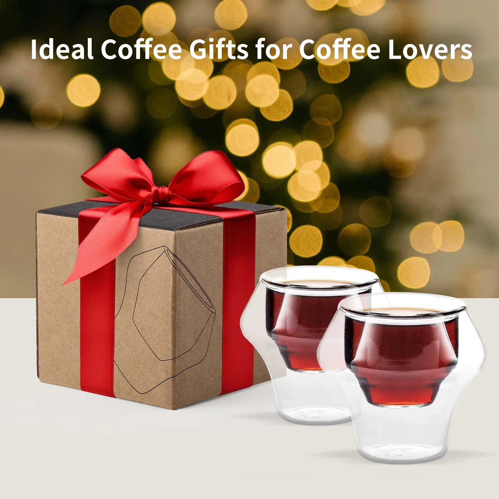 Double Wall Glass Espresso Cup Anti Scald Reusable Tea Mug Shot Glass, TikTok Viral Fall 2025 Artful Serving - Image 6