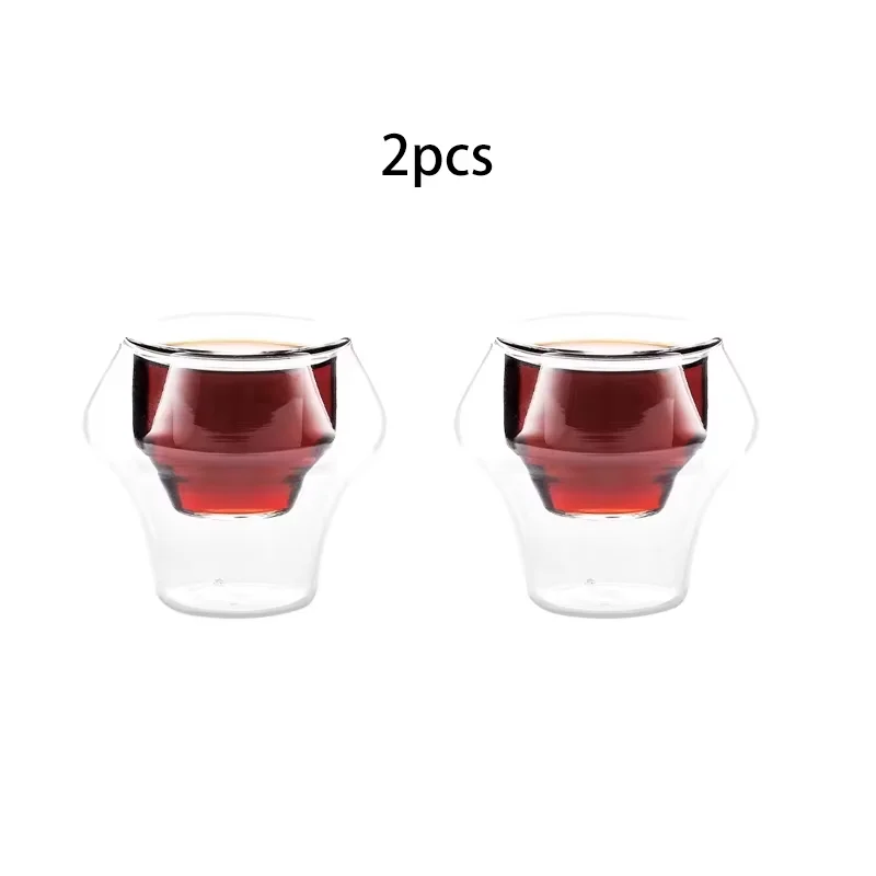 Double Wall Glass Espresso Cup Anti Scald Reusable Tea Mug Shot Glass, TikTok Viral Fall 2025 Artful Serving - Image 8