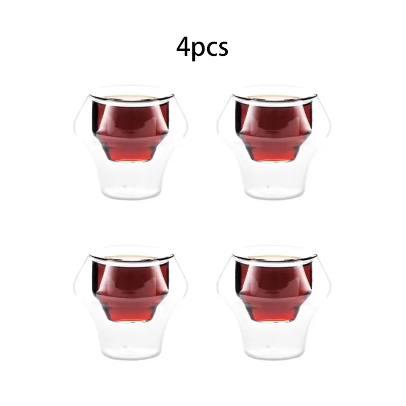 Double Wall Glass Espresso Cup Anti Scald Reusable Tea Mug Shot Glass, TikTok Viral Fall 2025 Artful Serving - Image 9
