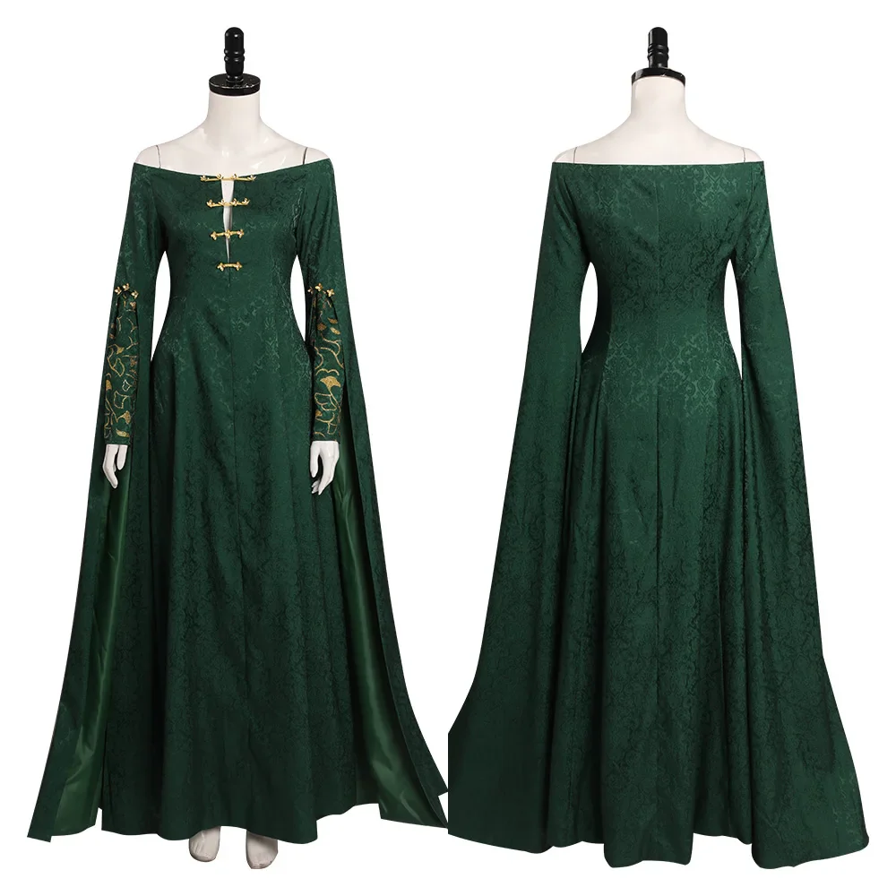 Alicent Cosplay Dress Medieval Fantasy Gown Halloween - Image 10