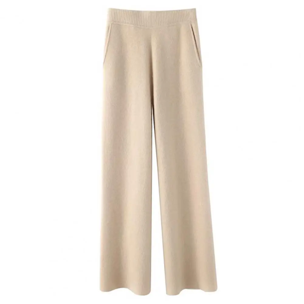 Drape High Waist Wide Leg Pants For Women Casual Loose Fit, Autumn Winter Trousers - Image 4